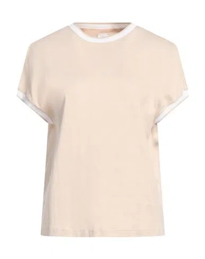 Eleventy Woman T-shirt Beige Size S Cotton