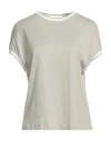 Eleventy Woman T-shirt Light Grey Size S Cotton