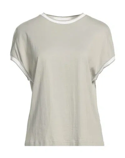 Eleventy Woman T-shirt Light Grey Size S Cotton