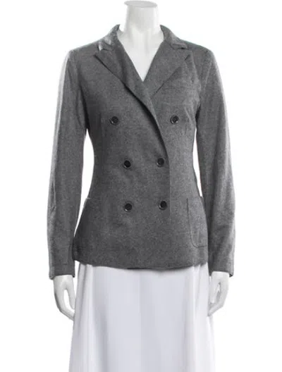 Pre-owned Eleventy Wool Blazer In Grey