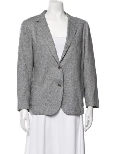 Pre-owned Eleventy Wool Blazer In Grey