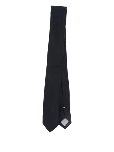 Eleventy Wool Tie In Blue