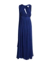 Elie Saab Woman Maxi Dress Blue Size 8 Silk
