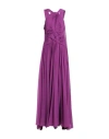 Elie Saab Woman Maxi Dress Mauve Size 10 Silk In Purple