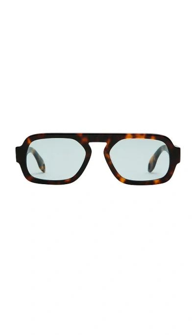 Elisa Johnson Jane Mini Sunglasses In Brown Tortoise