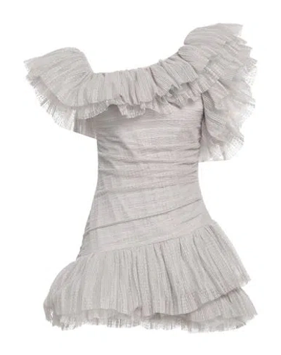 Elisabetta Franchi Woman Mini Dress Light Grey Size 6 Polyester, Polyamide, Elastane