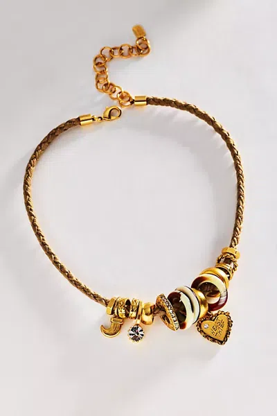 Elizabeth Cole Cosmic Love Charm Necklace In Beige