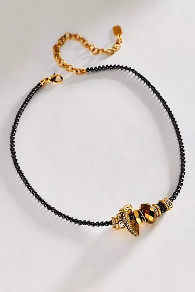 Elizabeth Cole Terra Collar Necklace In Gold