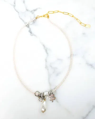Elizabeth Cole Women's Ambrina Necklace In Blush In Gold