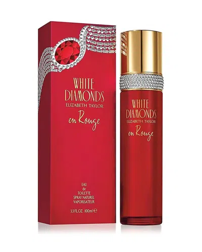 Elizabeth Taylor Women's 3.4oz White Diamonds En Rouge Edt Spray In Transparent