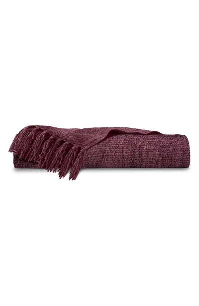 Ella Jayne Home Chenille Throw Blanket In Cabernet