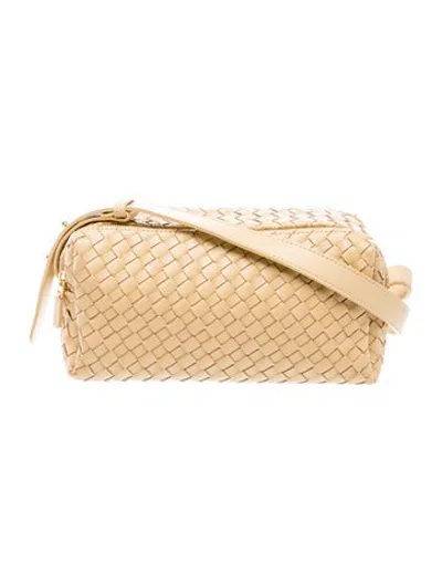 Pre-owned Elleme Leather Shoulder Bag In Gold/neutrals