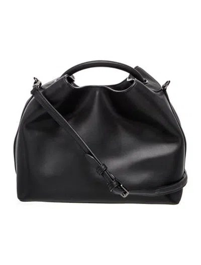 Pre-owned Elleme Leather Top Handle Bag In Black