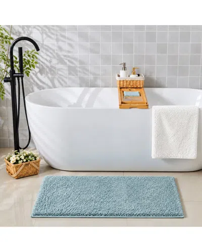 Ellen Tracy 2pc Heavyweight Plush Bath Mat Set In Blue