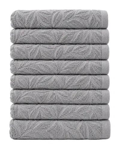Ellen Tracy 9pk Cotton Kitchen Towels In Gray
