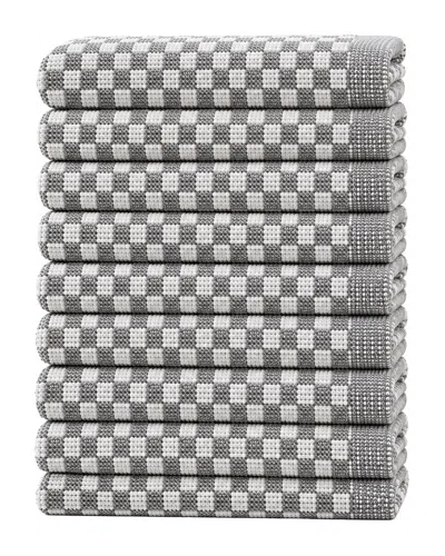 Ellen Tracy 9pk Cotton Kitchen Towels In Multi