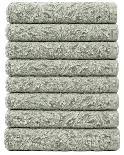 Ellen Tracy 9pk Cotton Kitchen Towels In Gray