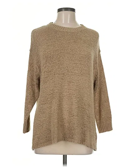 Pre-owned Ellen Tracy Pullover Sweater In Tan