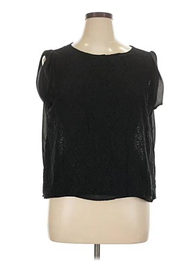 Pre-owned Ellen Tracy Sleeveless Blouse In Black