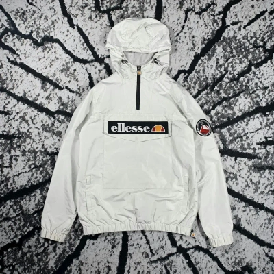 Pre-owned Ellesse X Vintage Ellesse Mont 2 Oh Light Jacket Anorak In White