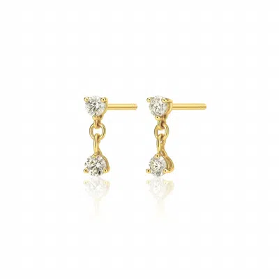 Ellie Vail Women's Evanora Double Drop Earring In Gold