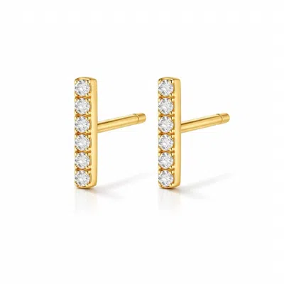 Ellie Vail Women's Kiki Bar Stud Earrings In Gold