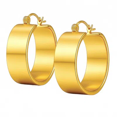 Ellie Vail Women's Lia Wide Hoop Earring In Gold