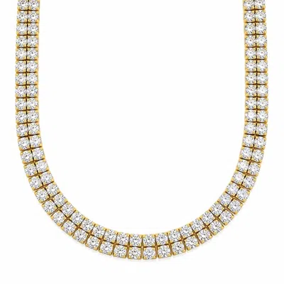 Ellie Vail Women's Rosie Double Tennis Choker Necklace In Gold