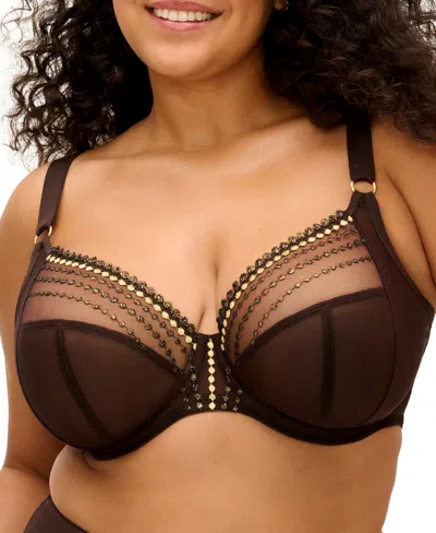 Elomi Plus Size Matilda Full Coverage Underwire Unlined Bra, El8900 In Yellow