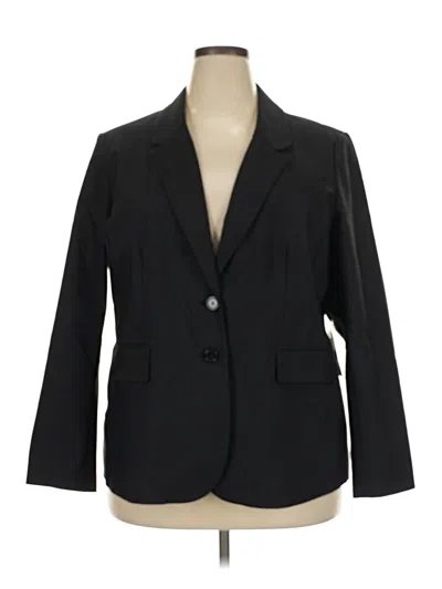 Pre-owned Eloquii Blazer Jacket In Black