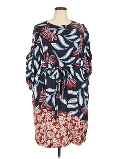 Pre-owned Eloquii Casual Dress In Blue