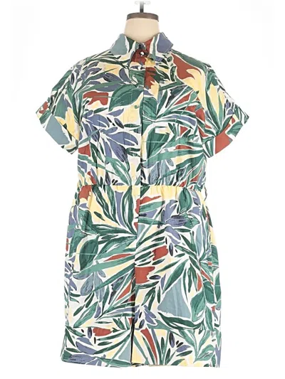 Pre-owned Eloquii Romper In Green