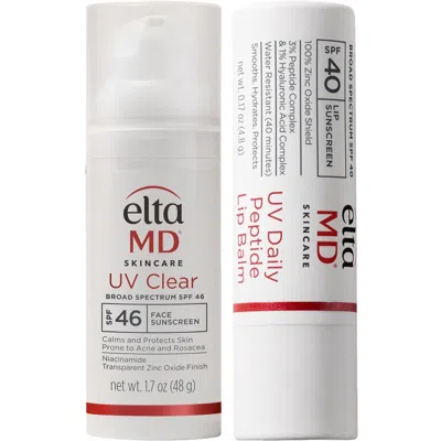 Eltamd Uv Clear Spf 46 & Lip Balm Duo (worth $70.00) In Transparent