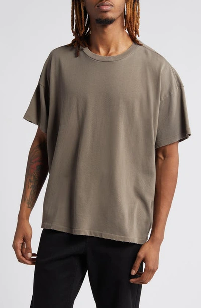 Elwood Oversize Crewneck T-shirt In Phantom