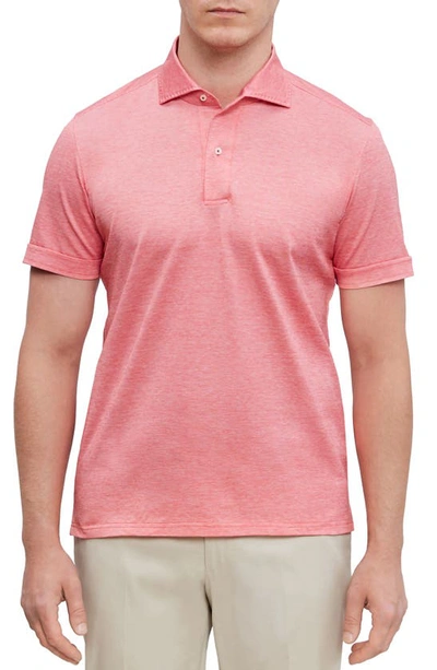 Emanuel Berg Jersey Polo In Bright Red