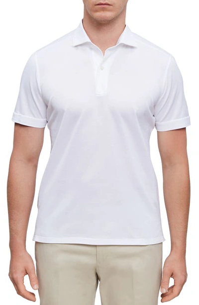 Emanuel Berg Jersey Polo In White
