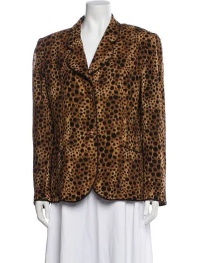 Pre-owned Emanuel Ungaro Vintage 1990's Blazer In Black/brown