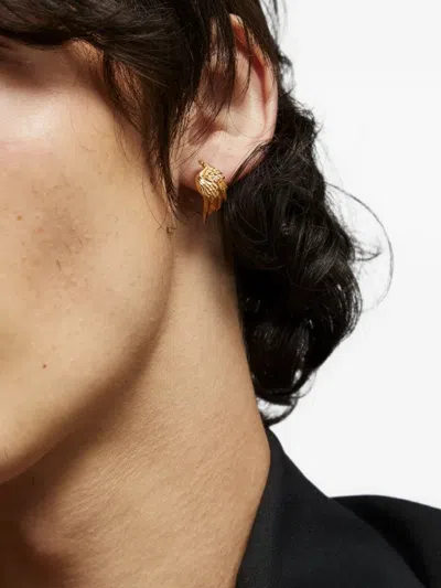 Emanuele Bicocchi Ala Huggie Wing Earrings In Gold
