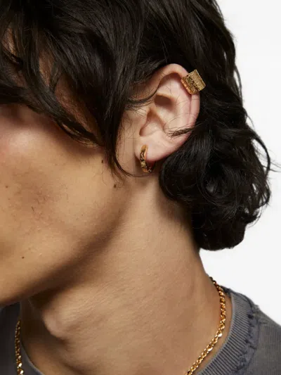 Emanuele Bicocchi Cracked-effect Ear Cuff In Gold