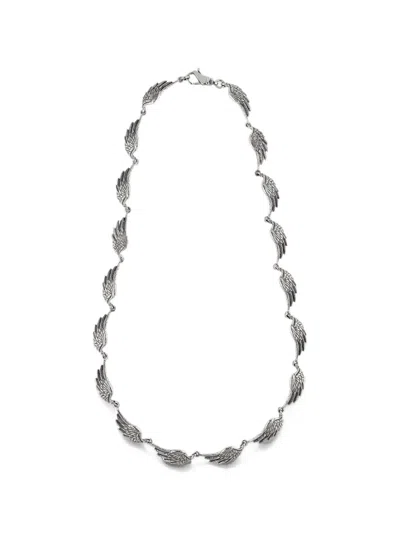 Emanuele Bicocchi Multi-ala Wing-link Necklace In Metallic