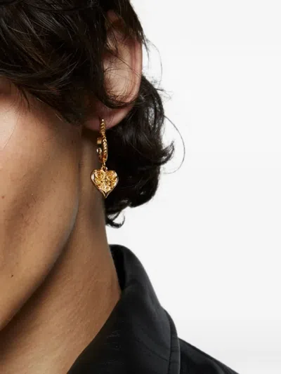 Emanuele Bicocchi Notre-heart Earring In Gold