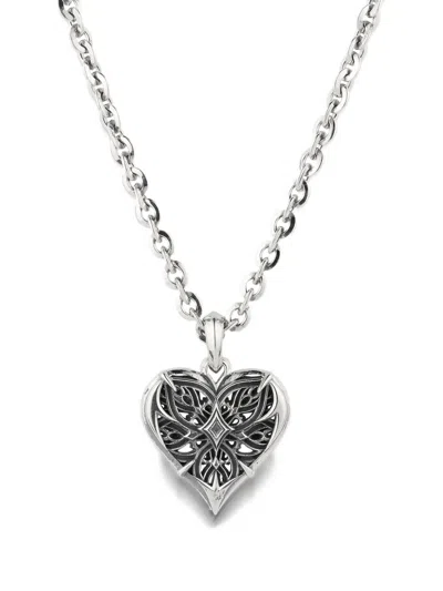 Emanuele Bicocchi Notre-heart Necklace In Metallic
