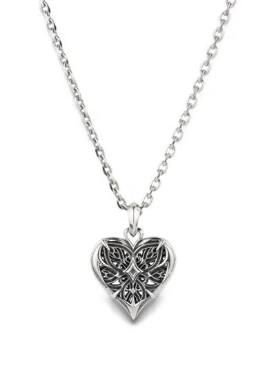 Emanuele Bicocchi Notre-heart Necklace In Metallic