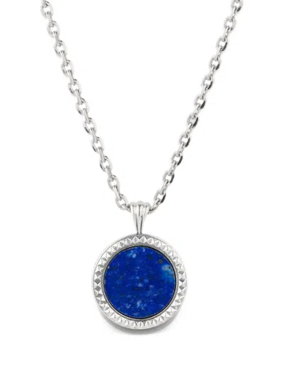 Emanuele Bicocchi Pyramid Amulet Necklace In Blue