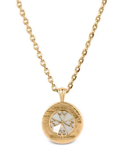 Emanuele Bicocchi Pyramid Mother-of-pearl Amulet Necklace In Gold