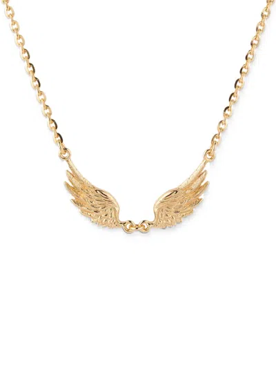 Emanuele Bicocchi Small Ala Wing Necklace In Gold