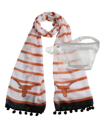Emerson Street Clothing Co. Women's Texas Longhorns Fanny Pack Scarf Set In Multi