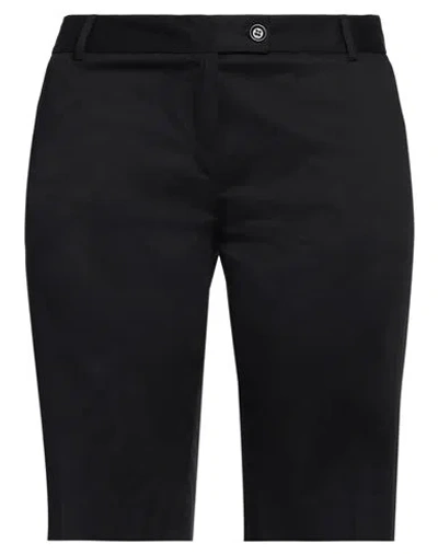 Emisphere Woman Shorts & Bermuda Shorts Black Size 14 Cotton, Elastane