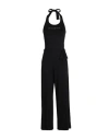 Emporio Armani Ladies Knit Jumpsuit Woman Cover-up Black Size L Viscose, Elastane