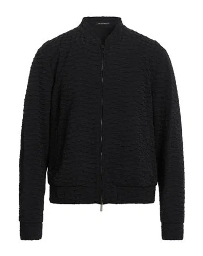 Emporio Armani Man Jacket Black Size 44 Polyamide, Viscose, Elastane